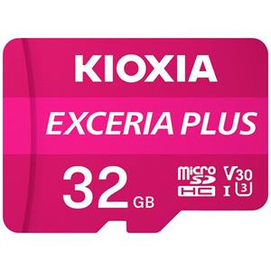 Kioxia EXCERIA PLUS microSDHC-Karte 32GB A1 Application Performance Class, UHS-I, v30 Video Speed Cl