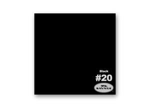 Savage Achtergrondrol 1,38 x 11 - Super Black (nr 20)
