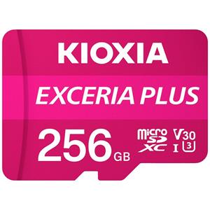 Kioxia EXCERIA PLUS microSDXC-Karte 256GB A1 Application Performance Class, UHS-I, v30 Video Speed C