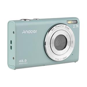Andoer 2.7K digitale camera compacte video camcorder 48MP autofocus 2,88 inch IPS-scherm 16x zoom
