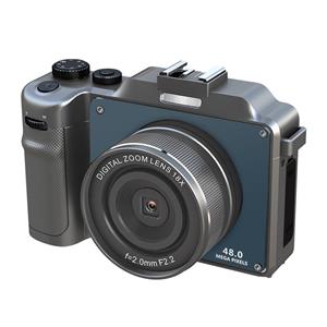 TOMTOP JMS 3,0-inch HD draagbare digitale camera 4K-videocamera met flitsschoenbevestiging en 1/4 inch schroefdraadgat 48MP