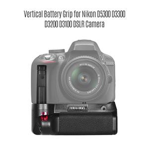 TOMTOP JMS Verticale batterij grip houder voor Nikon D5300 D3300 D3200 D3100 DSLR Camera EN-EL 14 batterij aangedreven