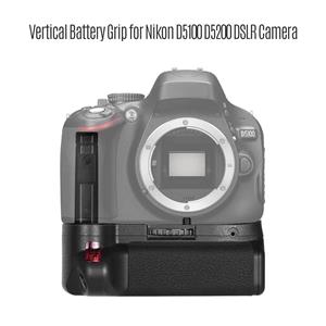 TOMTOP JMS Verticale batterijgreephouder voor Nikon D5100 D5200 DSLR-camera EN-EL 14 batterijgevoed met IR