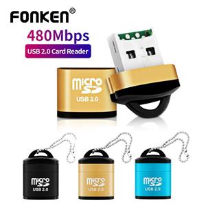 FONKEN USB-kaartlezer Micro SD Tf-kaart Mini Adapter voor Computer Laptop PC 480Mpbs Data Transfer USB Speaker Car Audio Reader