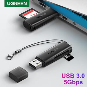 Ugreen Kaartlezer USB 3.0 naar SD Micro SD TF Geheugenkaart Adapter voor Laptop Accessoires Multi Smart Cardreader Kaartlezer