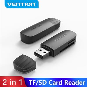 Vention Kaartlezer voor PC Geheugenkaart USB 3.0 naar Micro SD TF Adapter voor Laptop Accessoires Multi Smart Card 2 in 1 Kaartlezer