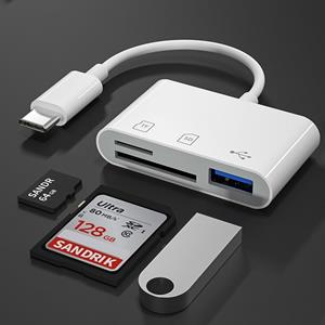 Anlina Type-C Adapter TF CF SD-geheugenkaartlezer OTG-schrijver Compact Flash USB-C voor IPad Pro Huawei voor Macbook USB Type C-kaartlezer