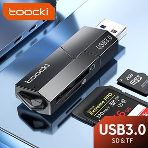 Toocki Kaartlezer USB 3.0 naar SD MicroSD & TF Geheugenkaart Adapter Voor Laptop PC Accessoires 5Gbps Smart kaartlezer Kaartlezer