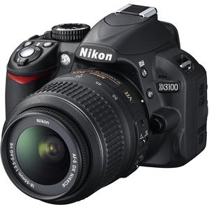 Nikon Spiegelreflexcamera D3100 - Zwart +   AF-S DX Nikkor 18-55 mm f/3.5-5.6G VR f/3.5-5.6G