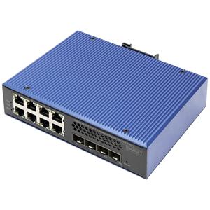 Digitus DN-651160 Industrial Ethernet Switch 8 + 4 poorten 1 GBit/s