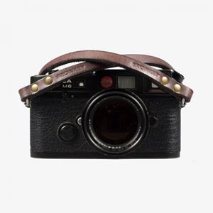 BRONKEY Berlin #102 small - Brown Leather camera strap