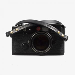 BRONKEY Berlin #101 120 cm - Black Leather camera strap
