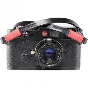 BRONKEY Tokyo #101 - Black & Red leather camera strap 95cm