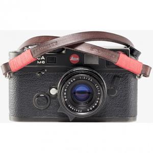 BRONKEY Tokyo #102 - Brown & Red leather camera strap 120cm