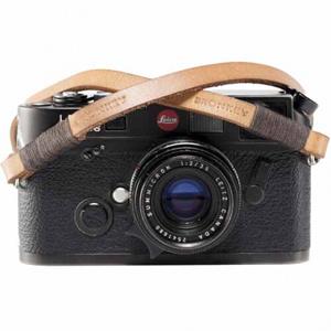 BRONKEY Tokyo #106 - Tanned & brown leather camera strap 120cm