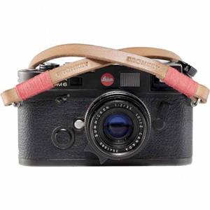 BRONKEY Tokyo #103 - Tanned & Red leather camera strap 120cm