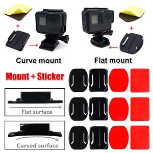 IsongWuQ Sports Camera Base Flat Curved Mounts Pad Adhesive Sticker Holder