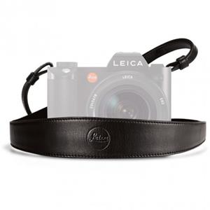 LEICA 14455 LEATHER STRAP BLACK WITH SHOULDER SECTION