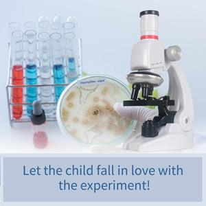 TOMTOP JMS Wetenschap Kits voor Kinderen Beginner Microscoop STEM Wetenschap Educatief Speelgoed 100X 400X 1200X