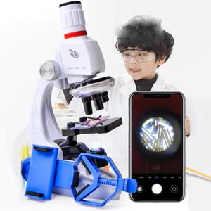 HaoYunLai 100-1200X Mini Microscoop Biologische Wetenschap Lab Tool Kinderen Vroeg Leren Speelgoed