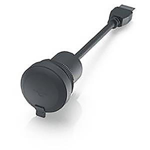 RAFI RAMO 22 F, USB, rond, frontring zwart, USB 3.0 type A met kabel 55 cm. Adapter RAMO 22 F 1.10.099.002/0011  1 stuk(s)