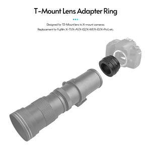 Andoer T2-FX Metalen Lens Mount Adapter Ring T/T2 Mount Lens Adapter Vervanging voor Fujifilm