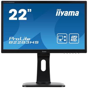 Iiyama B2283HS - 22 inch - 1920x1080 - DVI - HDMI - VGA - Zwart
