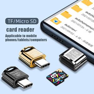 Ample Means High Speed Card Reader Micro-USB / Type-C geheugenkaartlezer Tf Micro-SD OTG