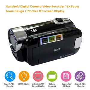 TOMTOP JMS Digitale Camera Video Recorder 16X F-ocus Zoom Design 2,7 inch TFT-scherm Ondersteunde S D