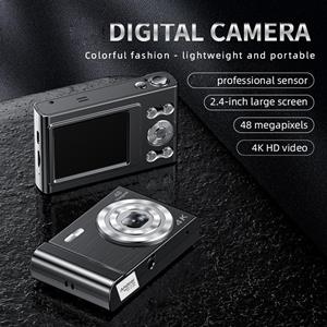 Andoer 4K digitale camera videocamcorder 48MP 2,4 inch IPS-scherm Autofocus 16X digitale zoom