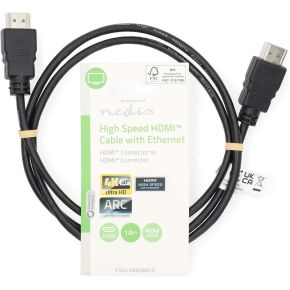 Nedis High Speed ℃℃HDMI-Kabel met Ethernet | HDMI Connector | HDMI Connector | 4K@30Hz | ARC | 10.2 Gbp