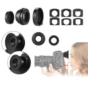 TOMTOP JMS Oculair Eyecup Zoeker Loep 1.51X Vergroting voor Canon Nikon Camera