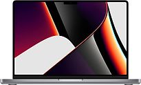 Apple MacBook Pro met Touch ID 14.2 (Liquid Retina XDR Display) 3.2 GHz M1 Pro Chip (8-Core CPU, 14-Core GPU) 16 GB RAM 512 GB SSD [Late 2021, Engels toetsenbord, QWERTY] spacegrijs - refurbished