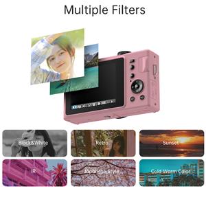 Andoer 1080P compacte digitale camera video camcorder 48MP 3,0 inch TFT LCD-scherm autofocus 16x