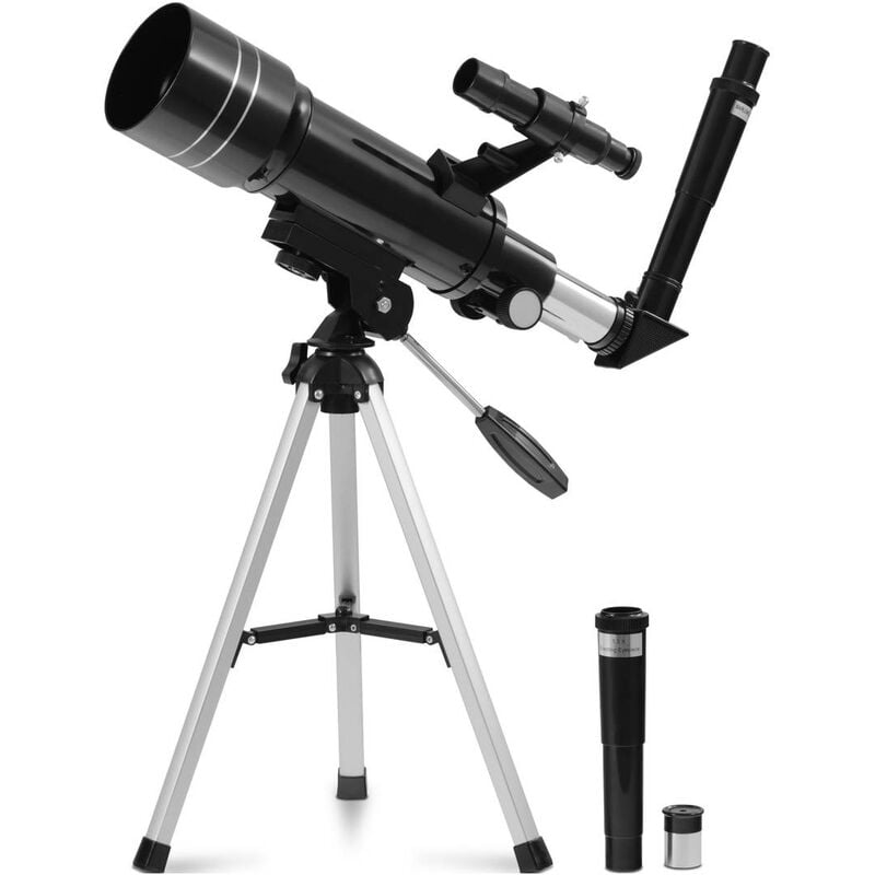 Uniprodo - Teleskop Fernrohr Refraktor Linsen-Teleskop ø 69,78 mm 360 mm Tripod-Stativ