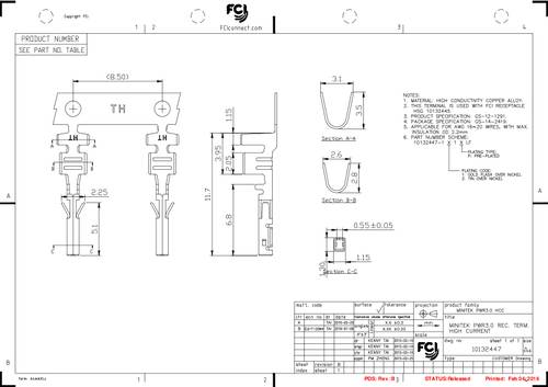 FCI 10132447-111PLF Inhoud: 49000 stuk(s) Tape on Full reel