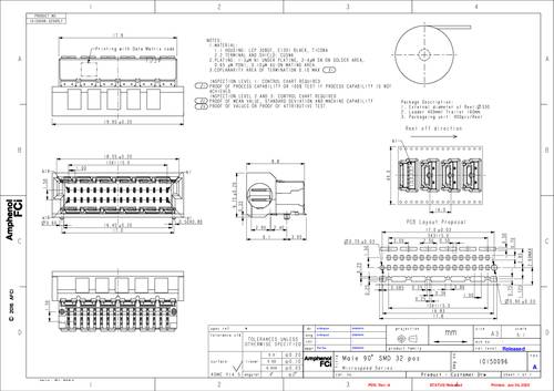 FCI 10150096-3200RLF Inhoud: 1200 stuk(s) Tape