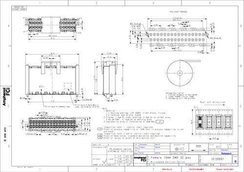FCI 10150097-3200RLF Inhoud: 780 stuk(s) Tape