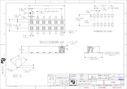 FCI 55508-124LF Inhoud: 1 stuk(s) Tube
