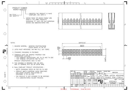 FCI 65043-007LF Inhoud: 1 stuk(s) Bag