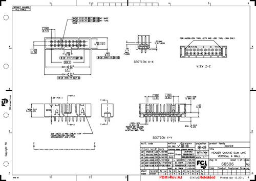FCI 66506-013LF Inhoud: 1 stuk(s) Tray