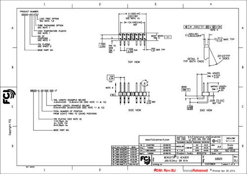FCI 68020-116HLF Inhoud: 1 stuk(s) Bag