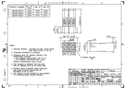 FCI 68105-002LF Inhoud: 1 stuk(s) Bag
