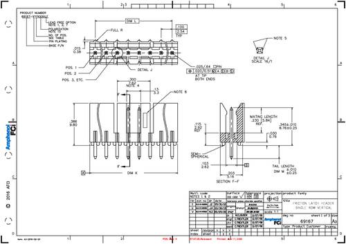 FCI 69167-104 Male header (standaard) Inhoud: 1 stuk(s) Bag