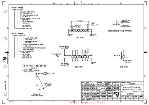 FCI 69190-203HLF Inhoud: 1 stuk(s) Bag