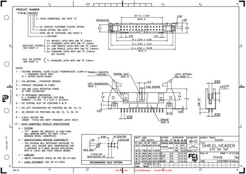 FCI 71918-244LF Inhoud: 1 stuk(s) Tube
