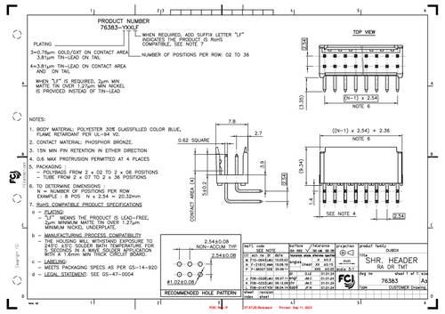 FCI 76383-420LF Inhoud: 1 stuk(s) Tube