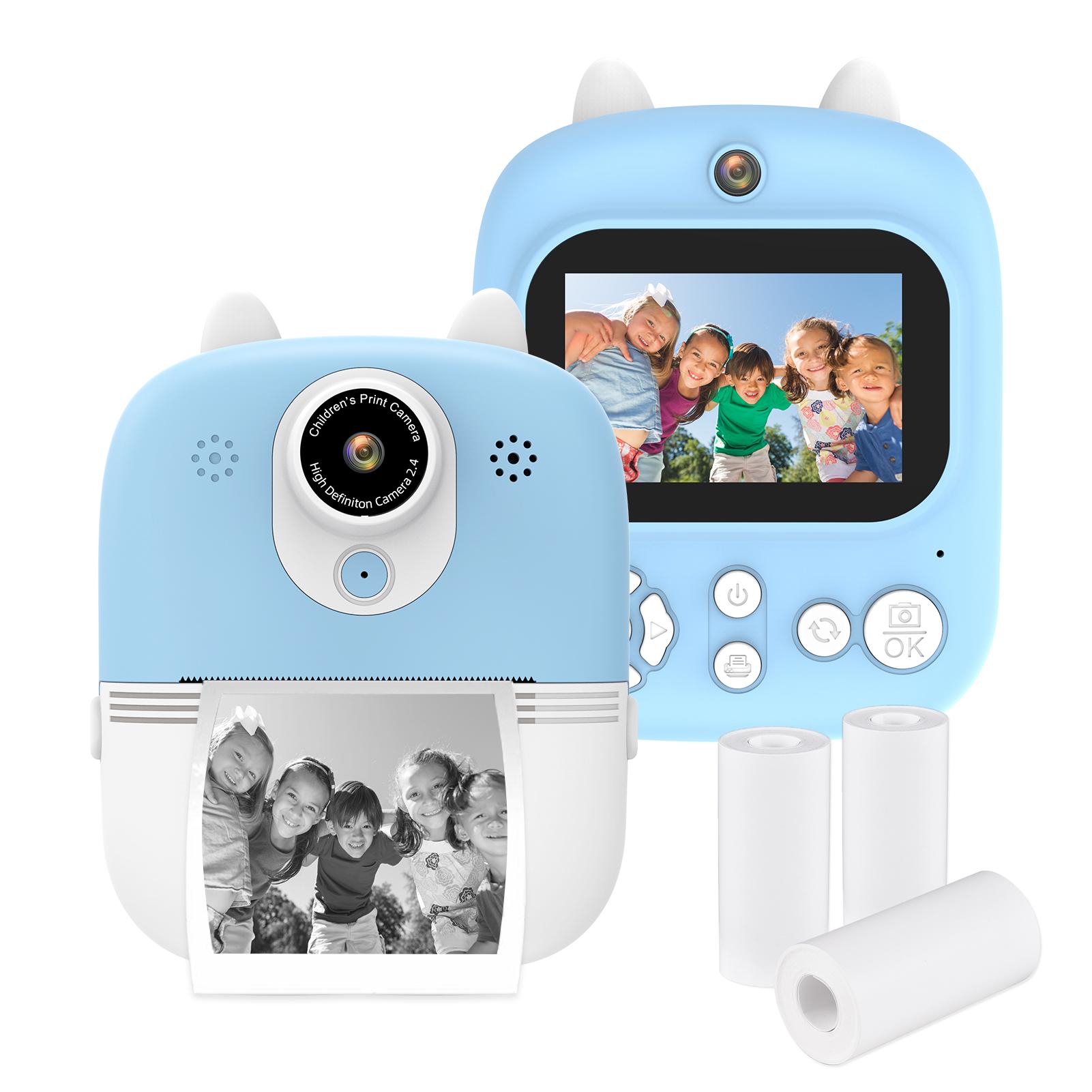 Global Game Stone multifunctionele 3-in-1 instant printcamera Dubbele camera's aan de voor- en achterzijde 1200 W pixels