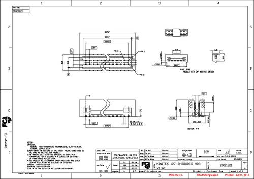 FCI 20021221-00020C1LF Inhoud: 1000 stuk(s) Tape on Full reel
