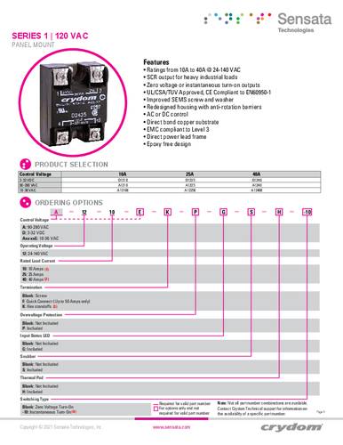 Crydom Halfgeleiderrelais A1240E-10 1 stuk(s)